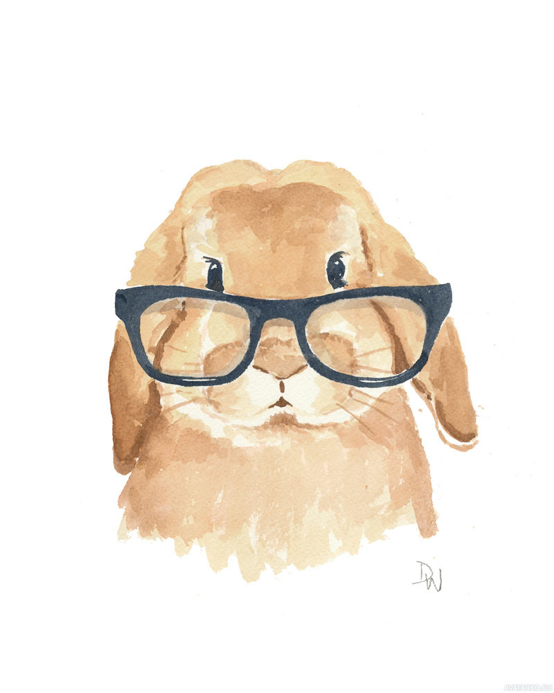 Красивые и простые рисунки, картинки кроликов для срисовки - сборка 9