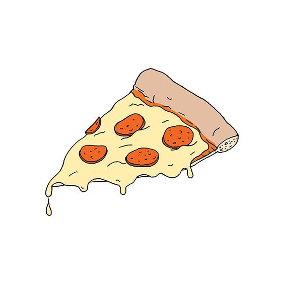 Прикольные и необычные картинки пиццы для срисовки - сборка 7