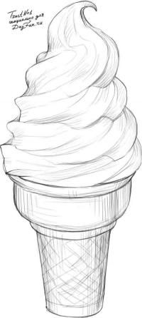 Рисунки и картинки мороженого для срисовки - подборка 2018 2