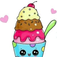 Рисунки и картинки мороженого для срисовки - подборка 2018 4