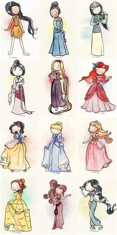 Удивительные и красивые картинки принцесс, принцесс в платьях 2