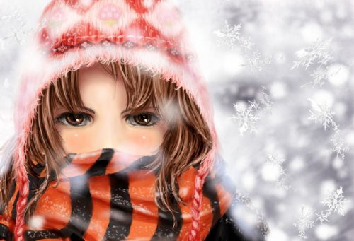 Девушка-зима - удивительные арт картинки, фото, подборка 13