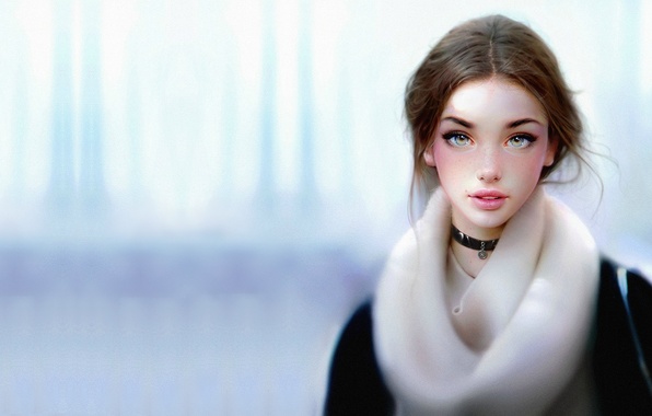 Девушка-зима - удивительные арт картинки, фото, подборка 16