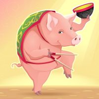 Интересные и прикольные картинки, фото свиньи на Новый год 2019 19