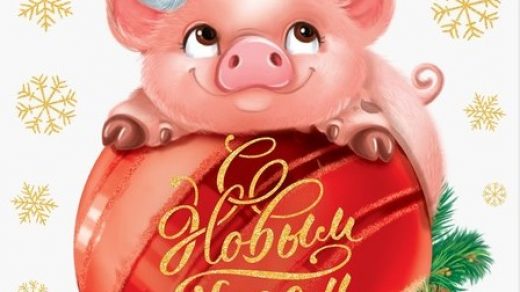 Красивые и прикольные картинки на тему Новогодняя свинья - сборка 15