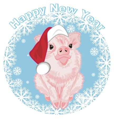 Красивые и прикольные картинки на тему Новогодняя свинья - сборка 16