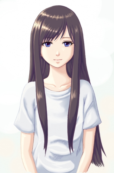Красивые картинки девушки аниме с коричневыми волосами 5