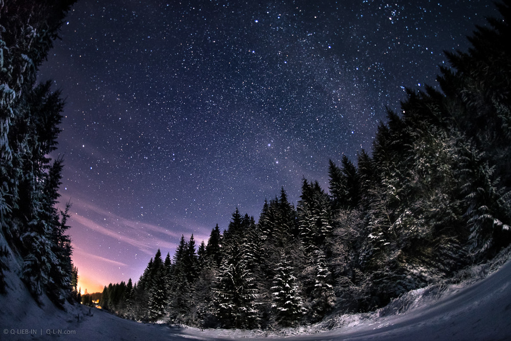 Зимняя ночь картинки красивые и удивительные - подборка 20 фото 13