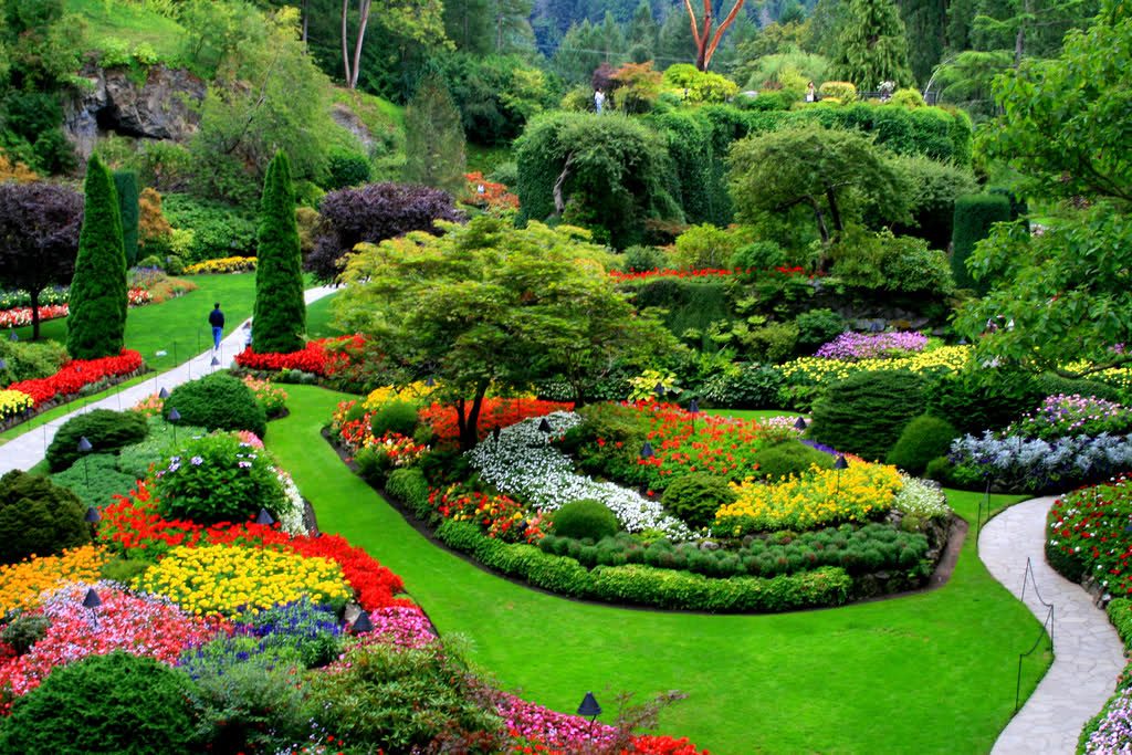 Картинки и фотографии красивого сада, удивительное оформление 1