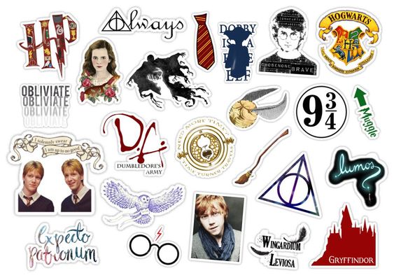 Красивые стикеры и наклейки Гарри Поттер - коллекция 46 картинок 19