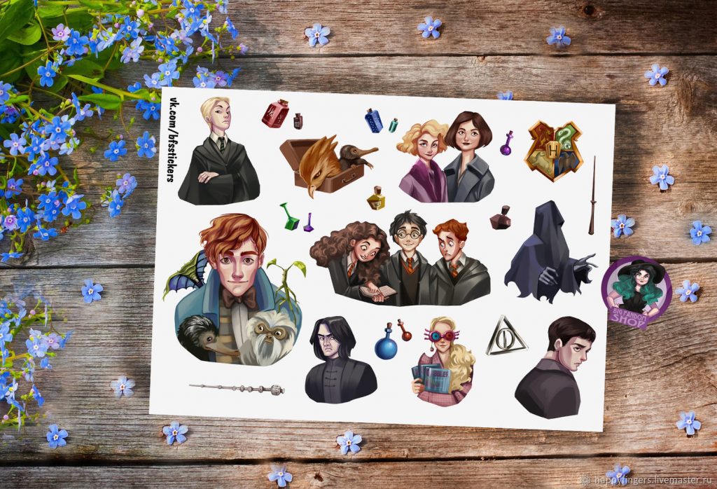 Красивые стикеры и наклейки Гарри Поттер - коллекция 46 картинок 20