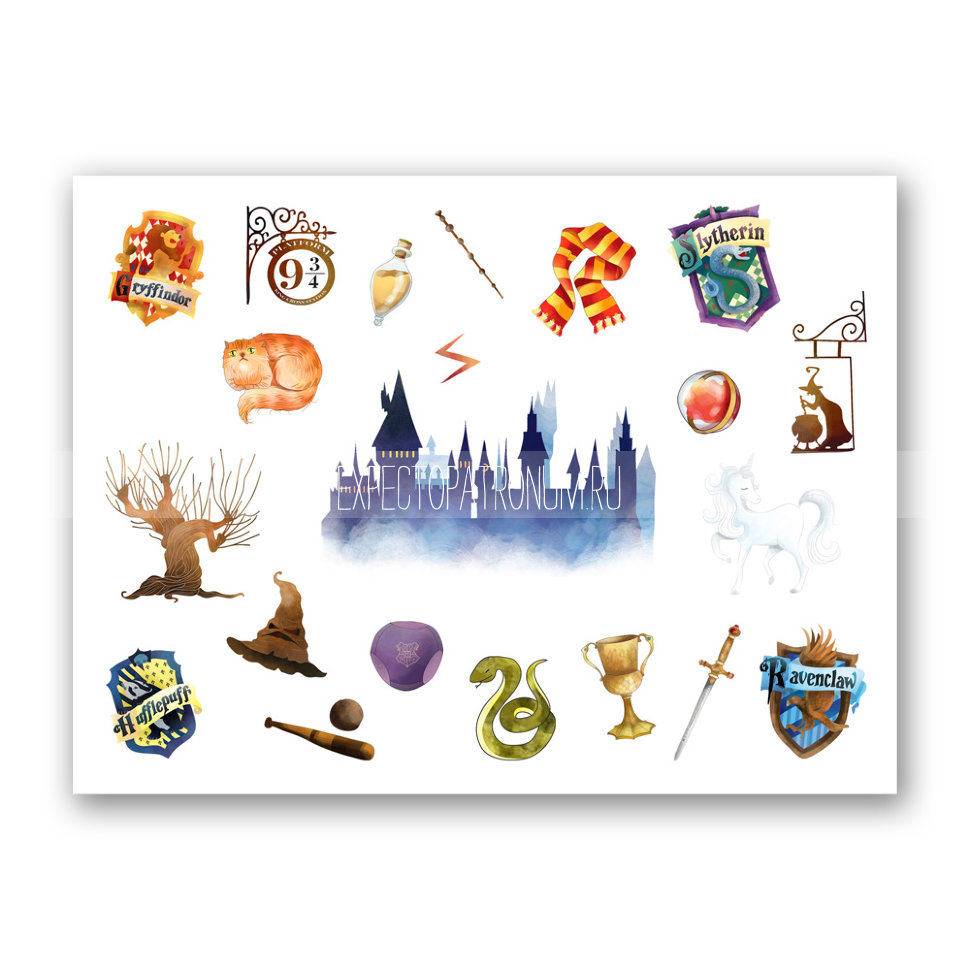 Красивые стикеры и наклейки Гарри Поттер - коллекция 46 картинок 32