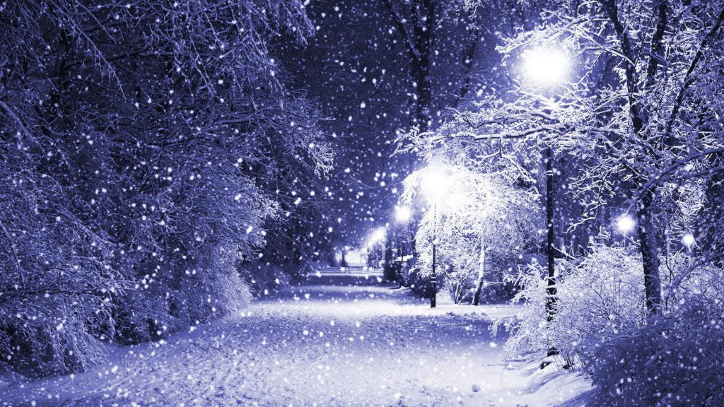 Падающий снег - красивые картинки и обои на рабочий стол 16