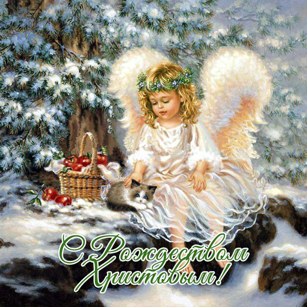 Поздравления с Рождеством Христовым - красивые картинки, открытки 9