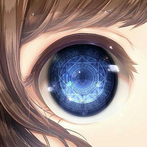 Красивые арт аниме картинки глаза девушек, их лицо - подборка 15