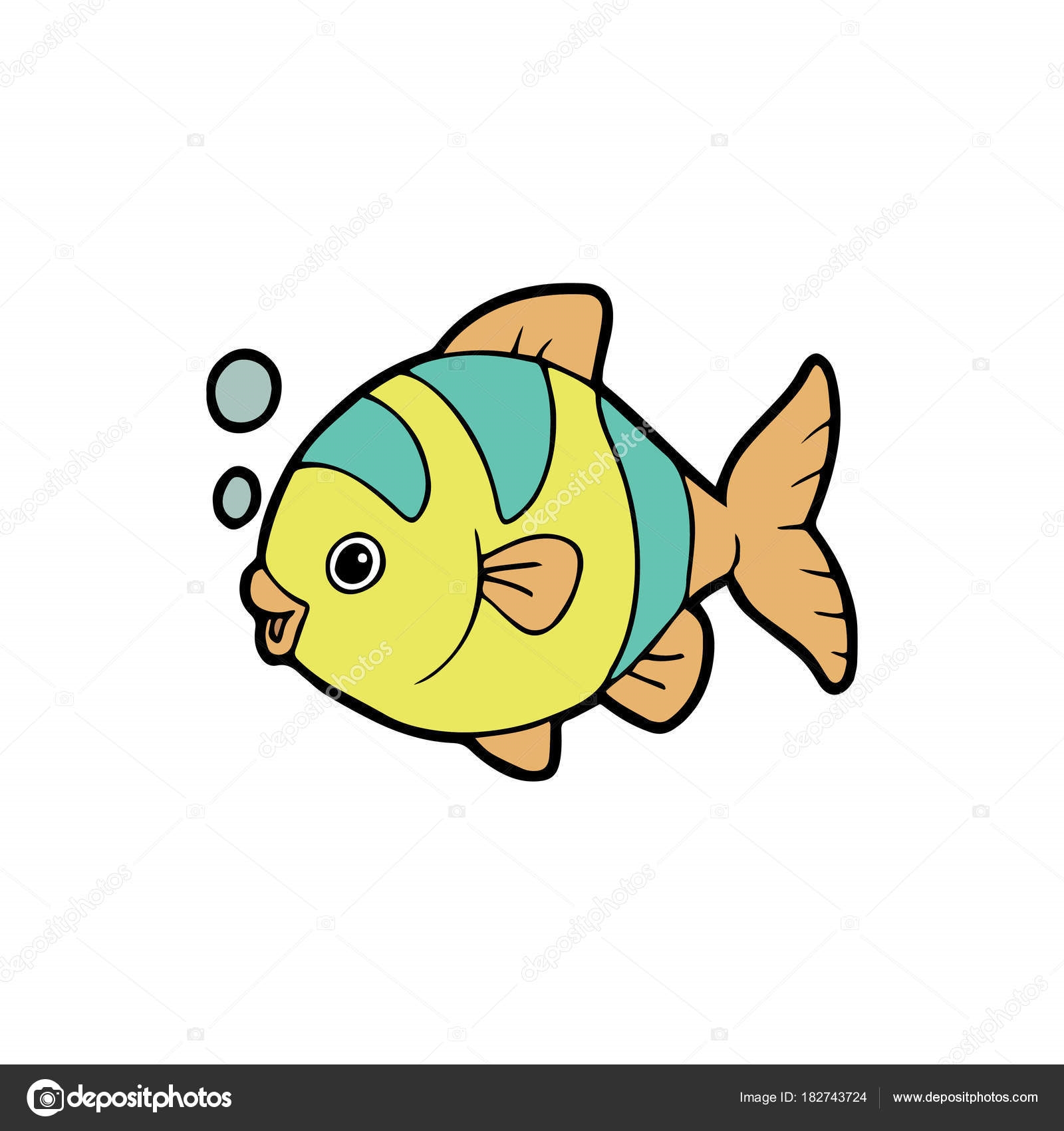 Картинки рыбки для детей на белом фоне (1)
