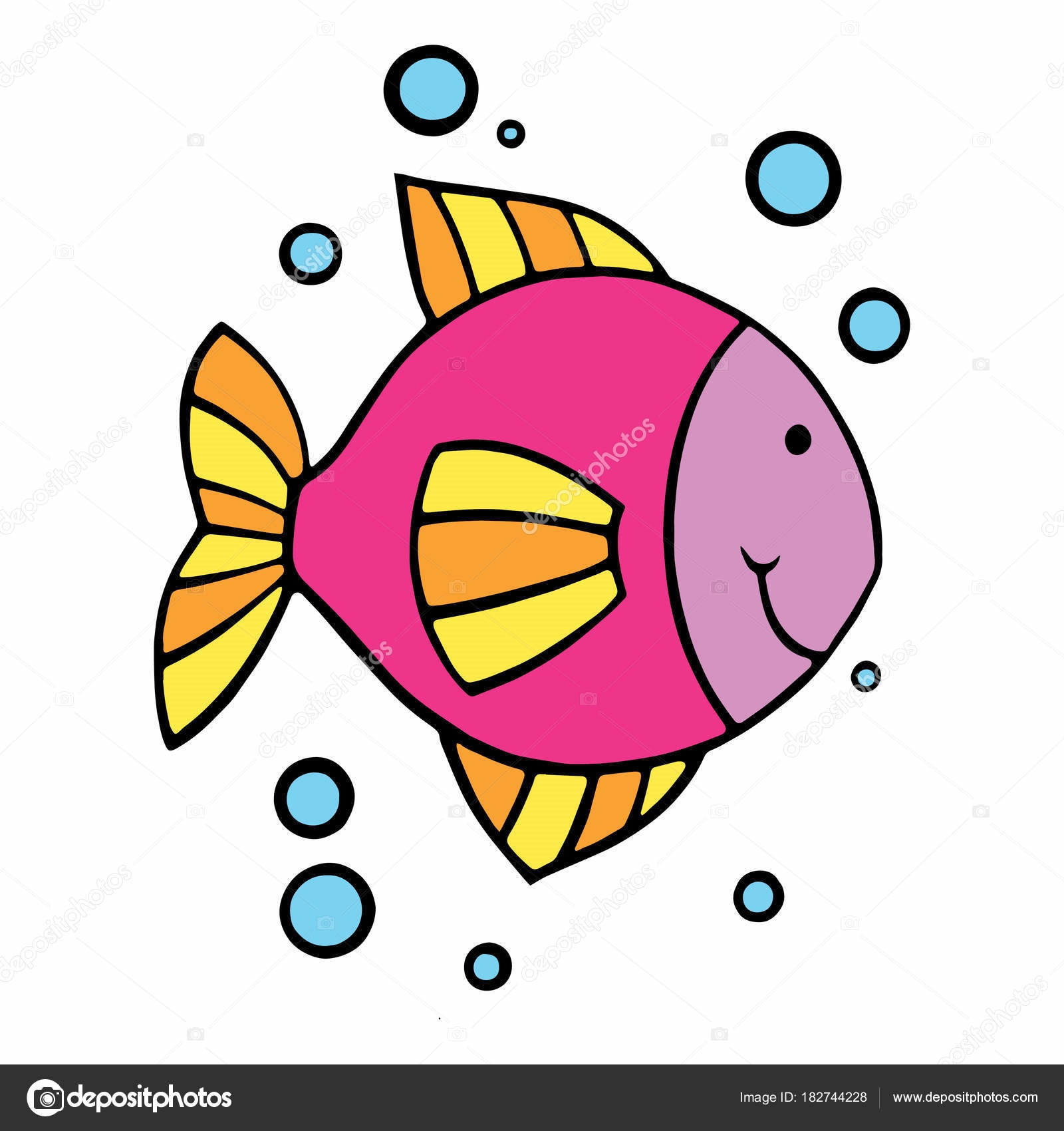 Картинки рыбки для детей на белом фоне (5)