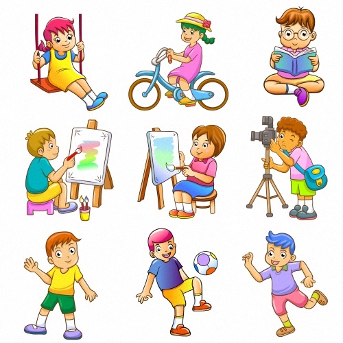 Картинки с детьми рисованные (9)