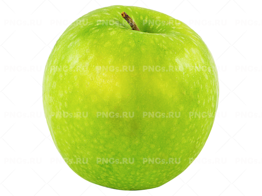 Ящик с яблоками на прозрачном фоне