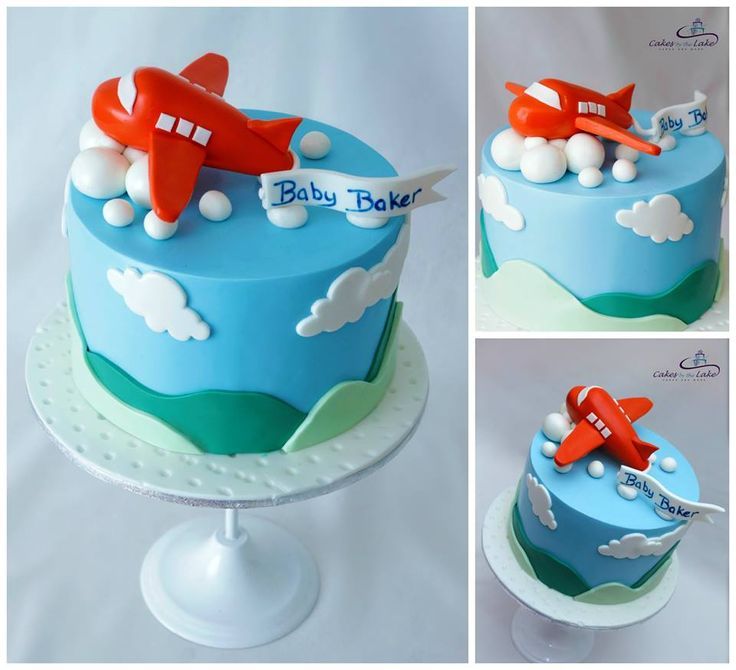 Торт для ребенка с самолетом
