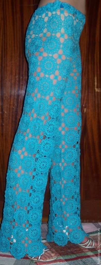 Вязание женских брюк крючком - фото (14)