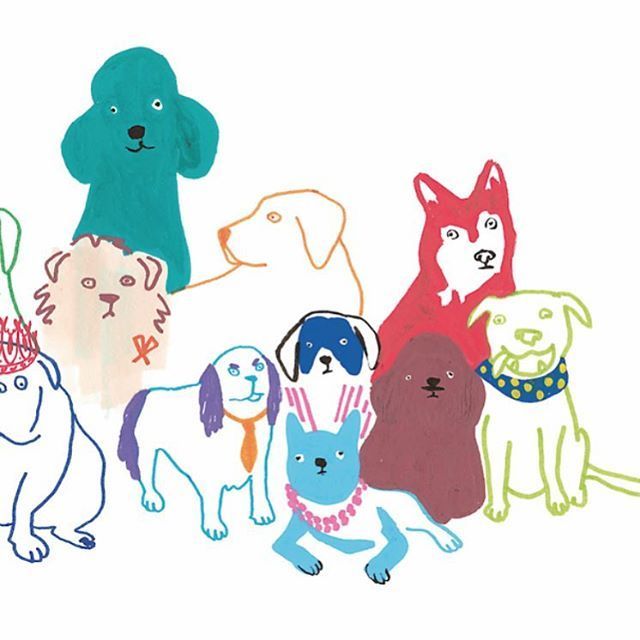 Графические рисунки кошек и собак - подборка (14)