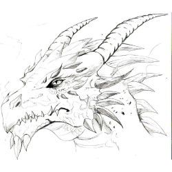 Картина дракона карандашом - очень красивые (26)