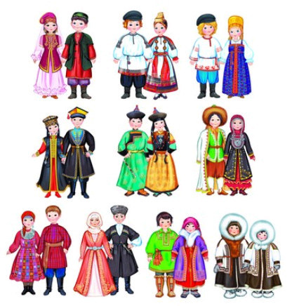 Картинки костюмов народов России для детей (5)