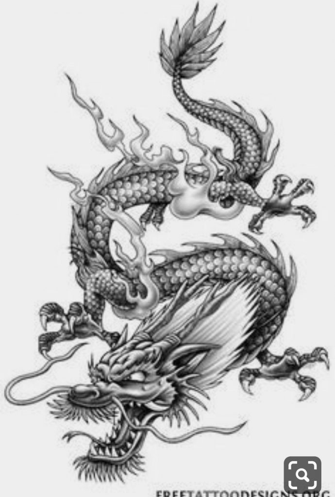 Картинки тату Китайский Дракон - подборка фото (12)