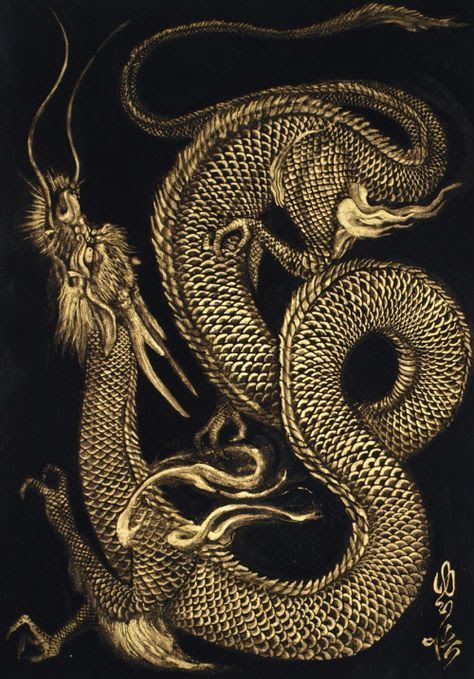 Картинки тату Китайский Дракон   подборка фото (17)