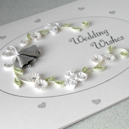 Квиллинг открытки свадебные - красивые фото (11)