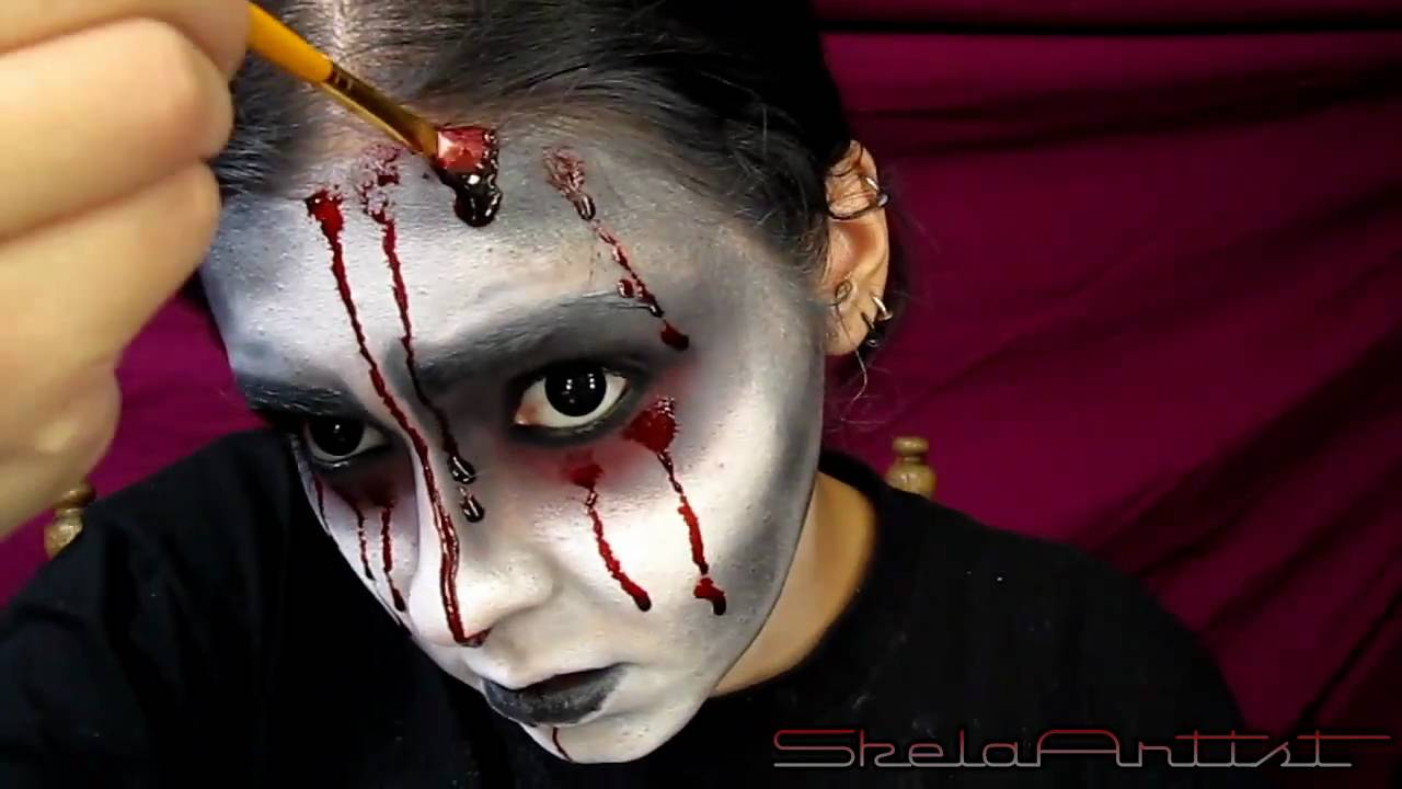 Кровавая Мэри макияж на Хэллоуин (16)