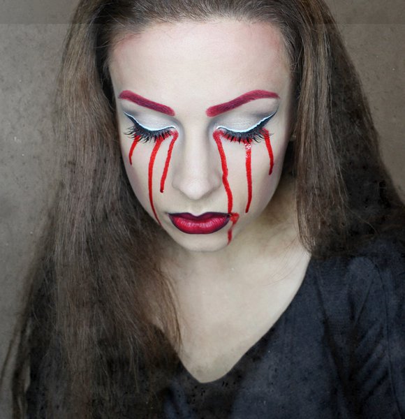 Кровавая Мэри макияж на Хэллоуин (17)