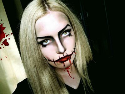 Кровавая Мэри макияж на Хэллоуин (2)