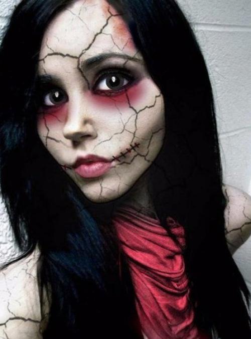 Кровавая Мэри макияж на Хэллоуин (21)