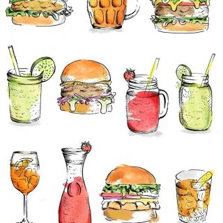 Нарисованные картинки еда и напитки (1)
