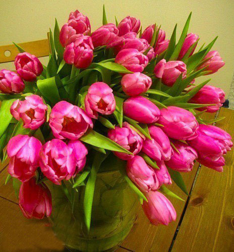 Открытки с днем рождения женщине красивые цветы тюльпаны (17)