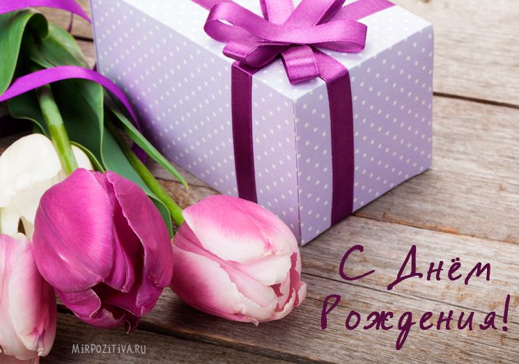Открытки с днем рождения женщине красивые цветы тюльпаны (4)