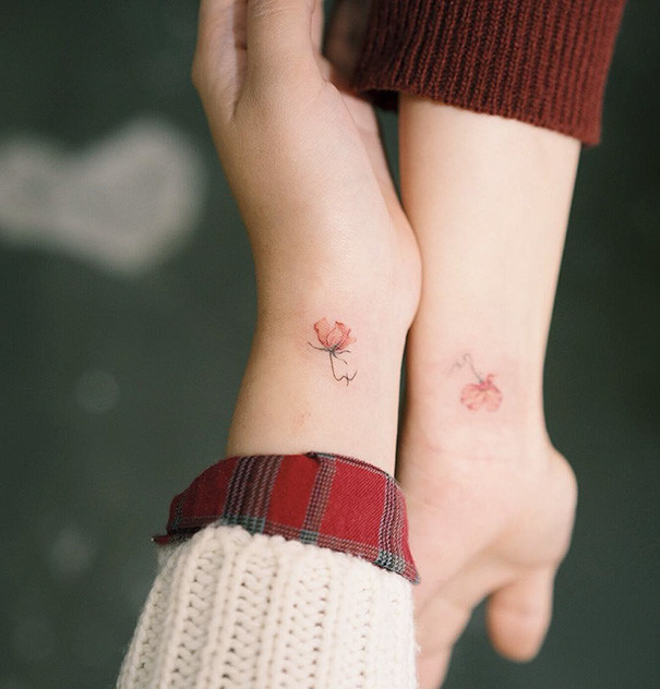 Совместные татуировки для друзей - подборка фото (11)