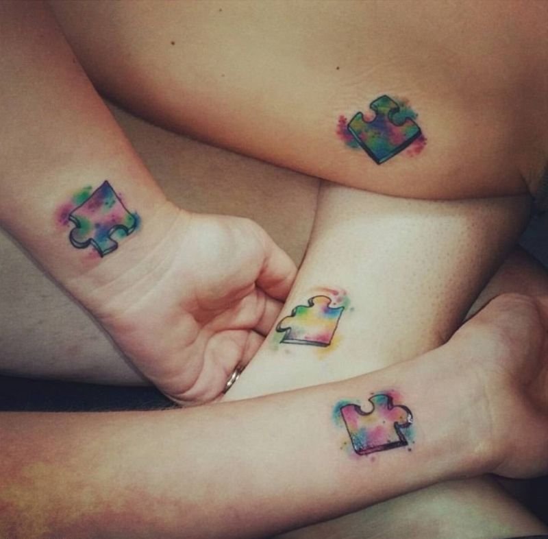 Совместные татуировки для друзей - подборка фото (14)