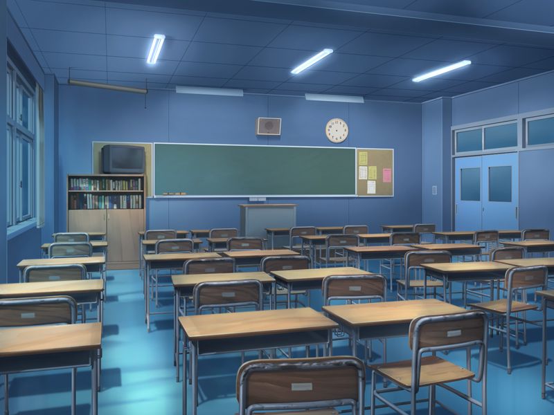 Фон аниме школьный коридор - картинки (4)