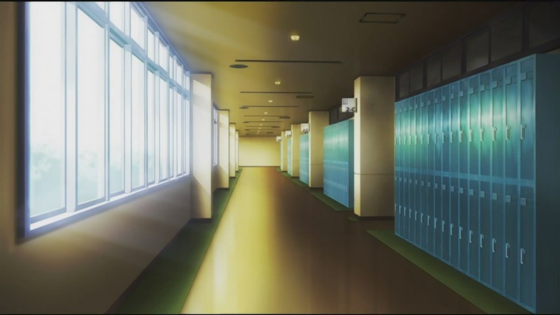 Фон аниме школьный коридор - картинки (8)