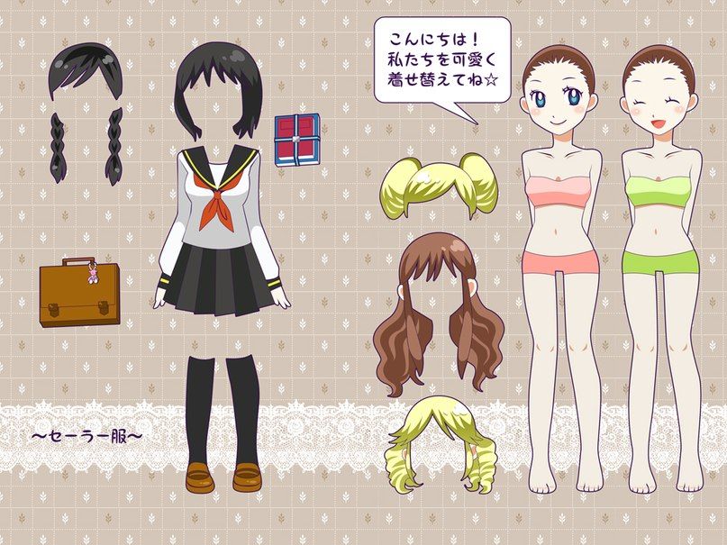 Бумажные аниме куклы   подборка картинок (24)