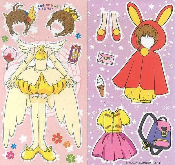Бумажные аниме куклы - подборка картинок (25)