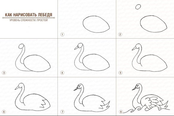 Как нарисовать Царицу Лебедь из сказки о Царе Салтане (12)