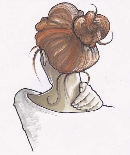 Картинки карандашом для срисовки девушки со спины легкие (10)