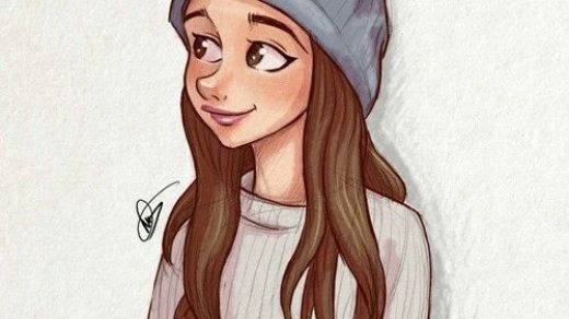 Красивые картинки для срисовки девушки арт (20)