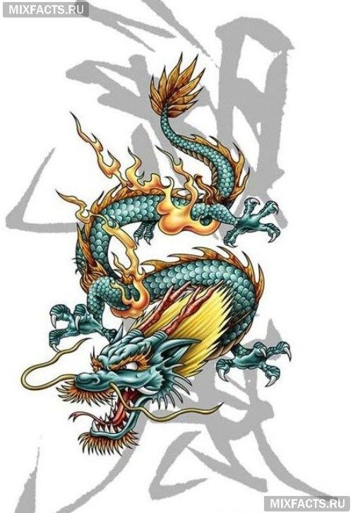 Крутые картинки тату китайский дракон (10)