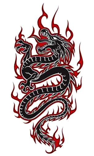 Крутые картинки тату китайский дракон (13)