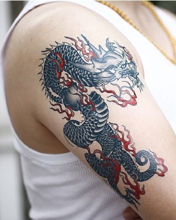 Крутые картинки тату китайский дракон (15)